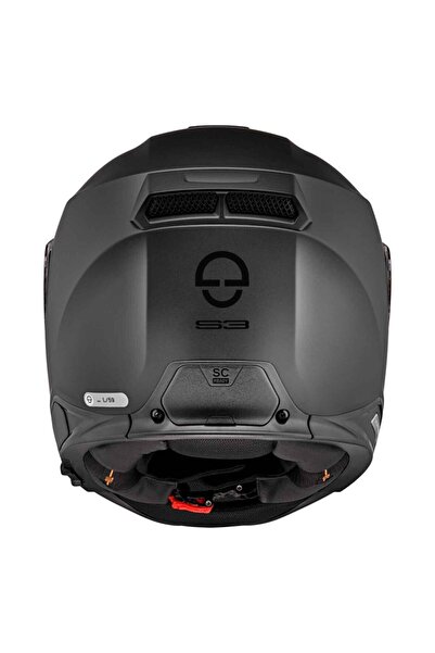 Schuberth S3 Matt Black Kapalı Motosiklet Kaskı