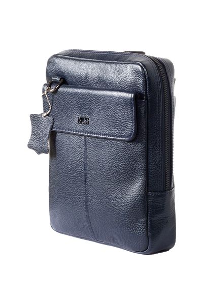 NCS Genuine Leather Handbag - Zippered, Multi-Compartment, Side Strap Ncs Jeans 1756