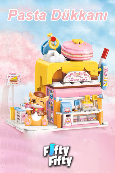 Vagonlife Keeppley Cute Street Series Cake Shop - Toy Construction Set Ffk-28006 (364 Pieces)