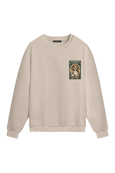 Mounte Bianca Unisex Treba mi prijatelj - Obična majica