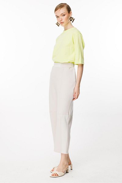 Ghisa Elastic Waist Pocket Trousers Stone