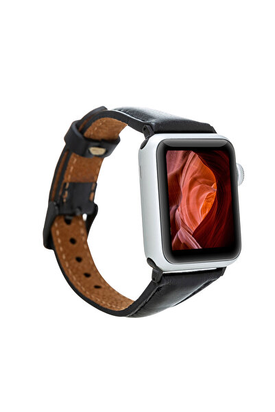 Hakiki Deri El Yapımı Kadın Ve Erkek Apple Watch Kordonu 38/40/41/42/44/49 mm Ultra Ultra 2 Uyumlu