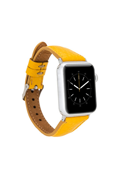 Lev Leather Hakiki Deri El Yapımı Kadın Ve Erkek Apple Watch Kordonu 38/40/41/42/44/49 mm Ultra Ultra 2 Uyumlu