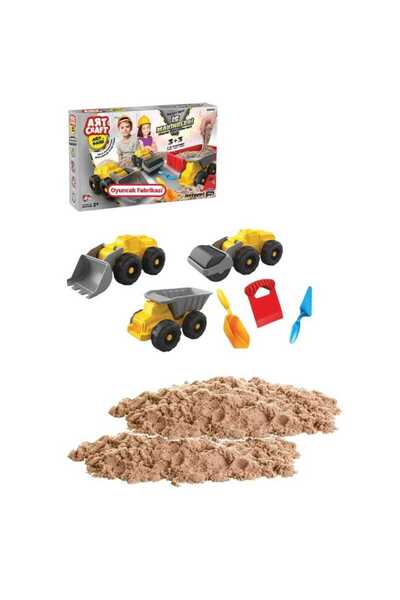 Oyuncakfabrikasi Iş Makineleri Kum Seti (750 Gr.) - Art Craft Kinetik Kum Set...
