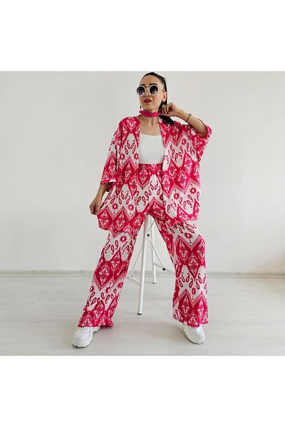Altı Üstü Butik Patterned Kimono Set