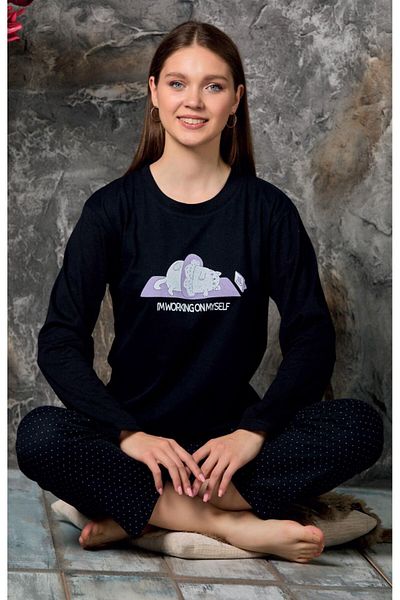 Sude HOMEWEAR Women's Long Sleeve (Seasonal) Pajama Set
