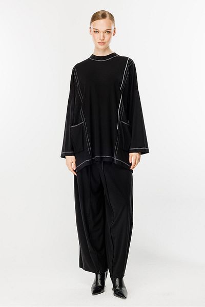 Ghisa Black Suit - Pocket Detailed