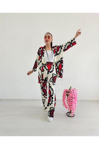 Altı Üstü Butik Комплект кимоно с етнически мотиви