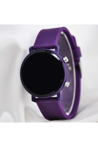 ÇENÇEN Mor Renkli Silikon Unisex Kol Saati / Swatch Model Special Series