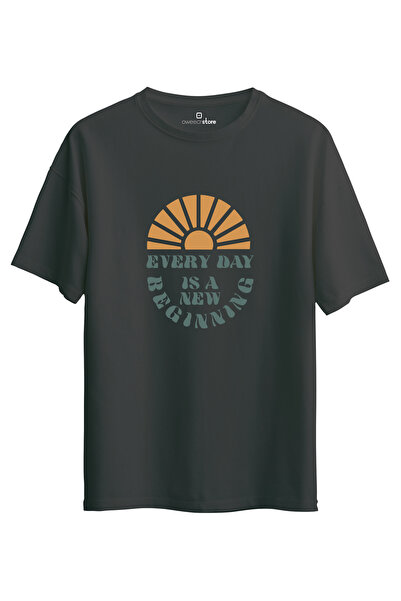 Oweear Unisex Every Day Is a New Beginning - Oversize T-Shirt