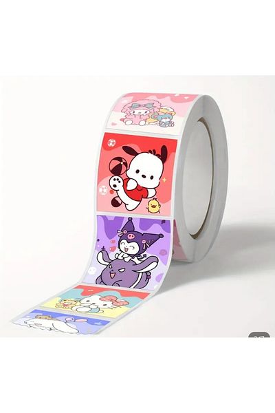 Sonic Hello Kitty and Friends Gift Label Sticker Sticker Notebook Phone Umelody Kuromi̇ Cinnamon