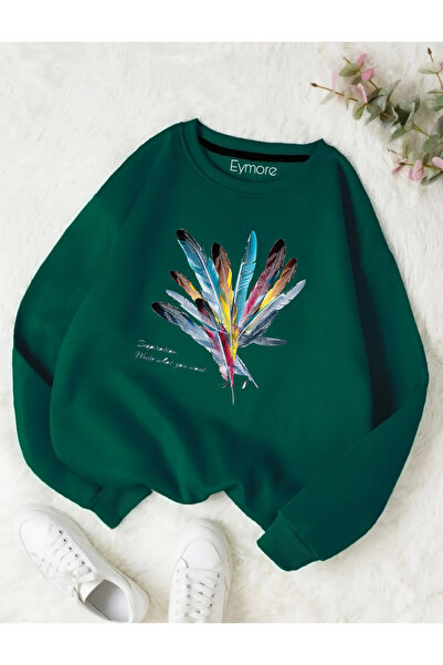 eymore ΠΟΛΥΧΡΩΜΟ ΦΟΥΤΕΡ ΜΕ ΣΤΑΜΠΑ ΦΤΕΡΩΝ ΚΑΙ ΛΟΥΡΑΚΙ ΣΤΟ ΛΑΙΜΟ