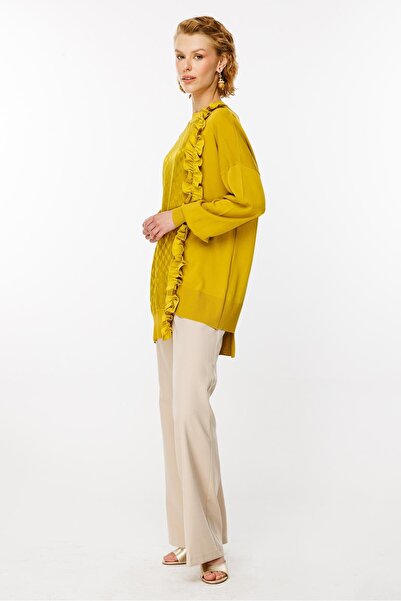 Ghisa Triko Detaylı Tunik Asit