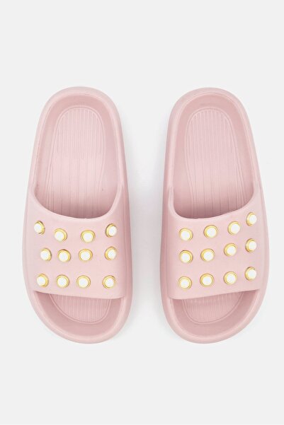 Kenneth Cole Women Mello Eve Pearl Slip On Casual Slipper, Blush