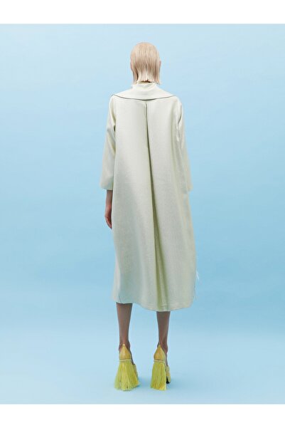 BAQA Skirt Tip Feather And Stone Fringe Detailed Cap