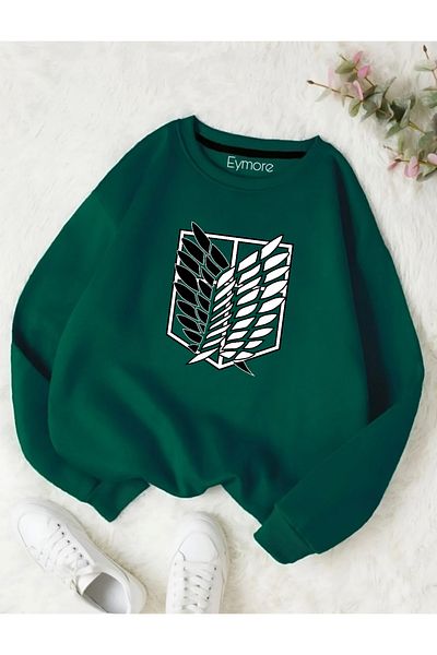 eymore Titan Printed Bicycle Collar Sweatshirt
