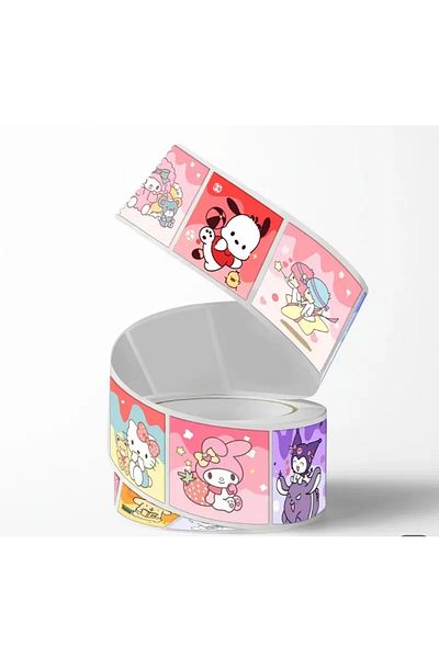 Sonic Hello Kitty and Friends Gift Label Sticker Sticker Notebook Phone Umelody Kuromi̇ Cinnamon