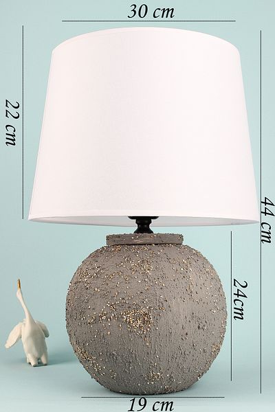Hmydesign Royal Ceramic Lampshade - Gray White Handmade