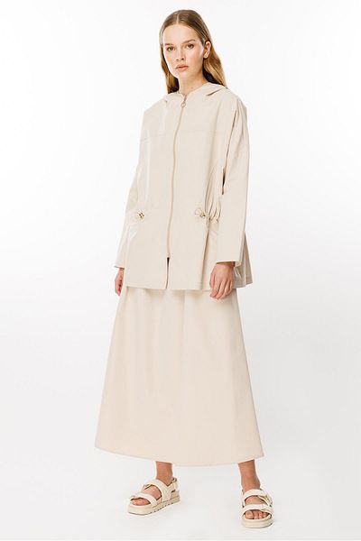 Ghisa Beige Hooded Suit Set