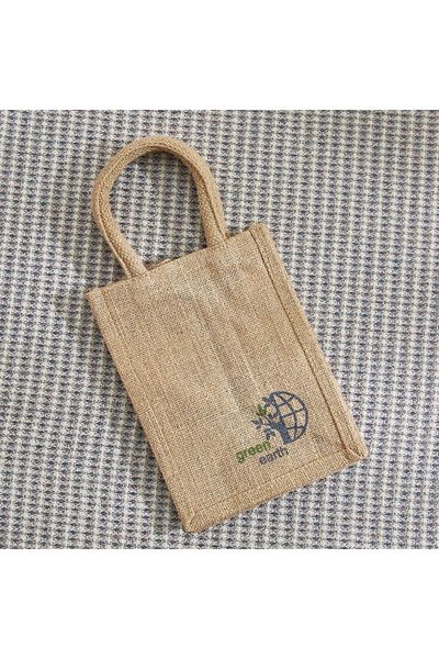 Home Box Go Green Multiutility Jute Lunch Bag - 17x17x40 cm