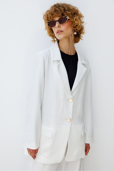 Ghisa Ecru Striped Set - Leg Detail