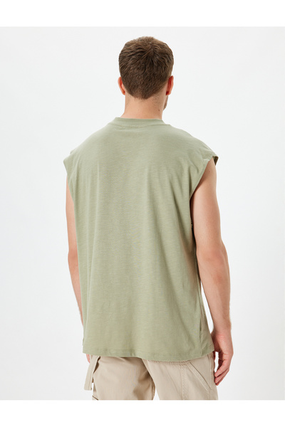 Koton Crew Neck Sleeveless Cotton Basic Tank Top