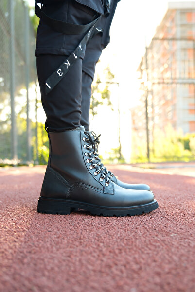 Riccon Füme Erkek Fermuarlı Postal Bot 0012726