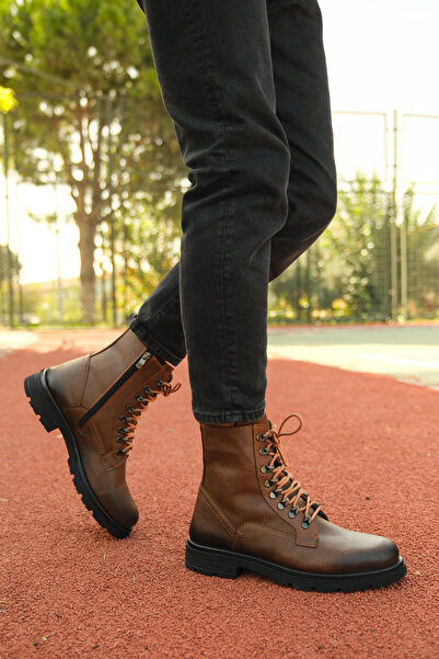 Riccon Taba Erkek Fermuarlı Postal Bot 0012726