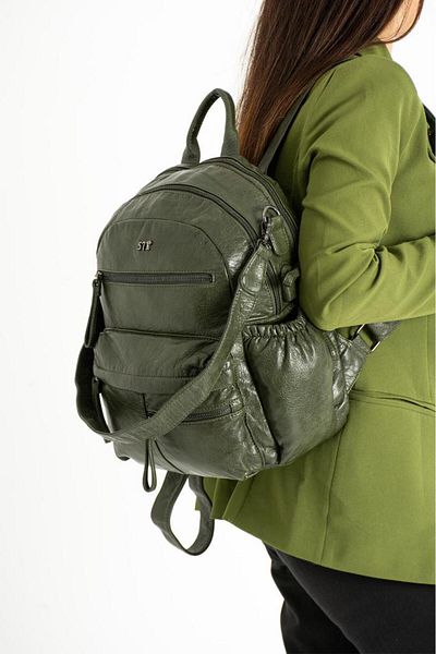 Baginn Y.S.Leather Women's Backpack Functional Use Shoulder Crossbody Backpack 35*25 cm