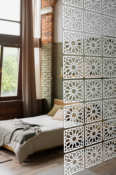 Artavessa 12 Parça Oda Bölücü Seperatör Mdf Paneller - Model 5 (Beyaz)