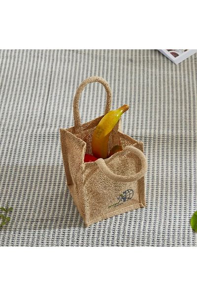 Home Box Go Green Multiutility Jute Lunch Bag - 17x17x40 cm