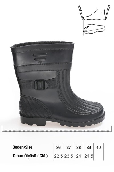 GEZER Unisex Bağ Bahçe Su Günlük Iş Çizmesi Dar Kalıp Bir Beden Büyük Tecih Ediniz