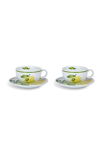 FernCo Citrus Porcelain Collection 2'li Çay Fincan Seti