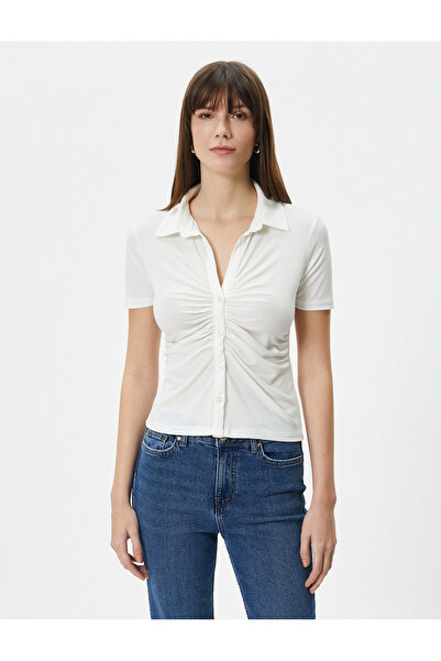 Koton Κοντομάνικο πουκάμισο με κουμπιά