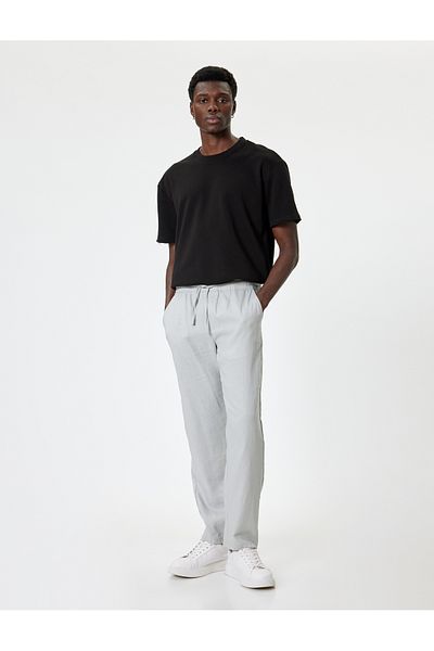 Koton Μπλουζάκι Cotton Blend Oversize με κοντό μανίκι Crew Neck