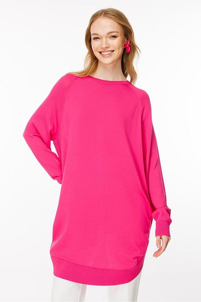 Ghisa Knitwear Tunic Fuchia