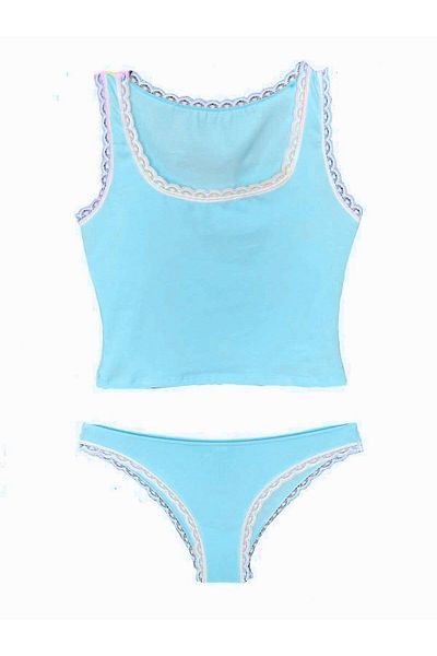 DEEP SECRET Lace Detailed Athlete Panties Set