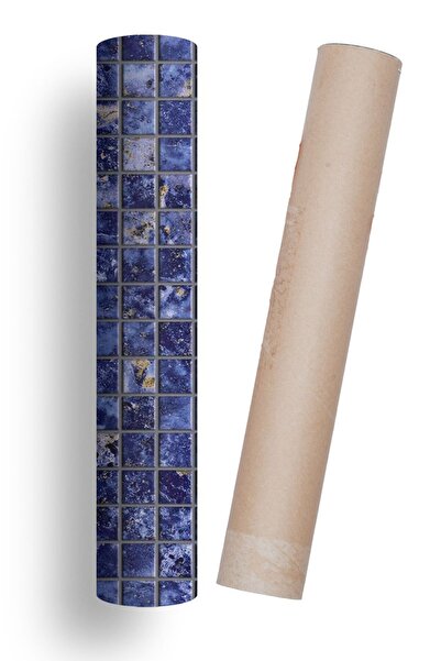 Bigaimaj Mutfak Tezgah Arası Kendinden Yapışkanlı Folyo Kaplama Mozaik Taş Desen 60cm X 100cm