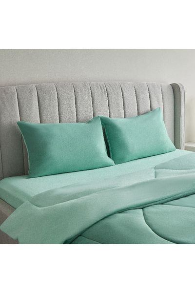 Home Box Derby 3-Piece Reversible Queen Comforter Set - 200x230 cm