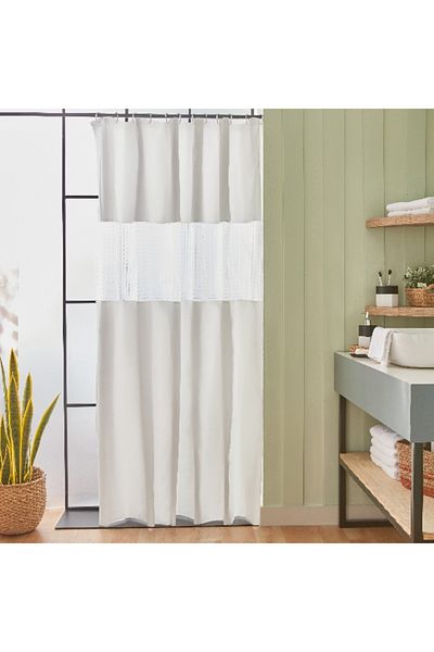Home Box Fiesta 3D Shower Curtain with 12 C Hooks - 180x200 cm