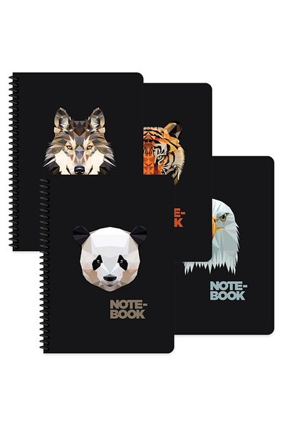 KESKİN COLOR Chislin Jungle - 16.5x22.5 Notebook with Cardboard Cover and Spiral