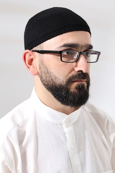 ihvanonline Черен супер молитвен дантела с детайлен плетен молитвен череп Орлон