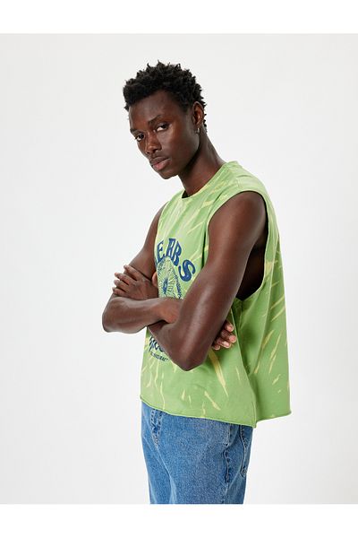 Koton Cotton Crew nyakú ujjatlan póló - virágmintás