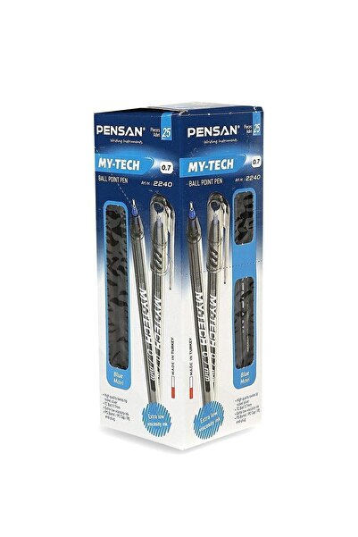 Pensan My-tech Tükenmez Kalem 1,0 Mm Mavi 25 Li (1 Paket 25 Adet)