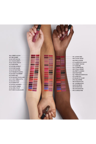 SEPHORA Cream Lip Stain Bulaşmayan Kadife Bitişli Ruj Mat Likit Ruj Yüksek kapatıcılık 10 saat kalıcı (5 ml)