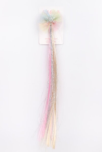 Le Mabelle Рожева сніжинка з фігуркою дівчинки-дитини, шпилька для волосся