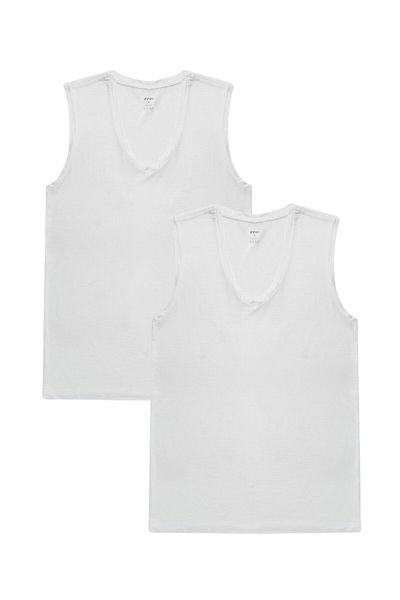 Eros Ανδρικά αμάνικα μπλουζάκια με λαιμόκοψη - T-shirt 2 τμχ EQ.RU.SO.0K.KA5.3