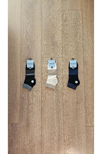 Aytuğ Aytuğ 3 Pairs Modal Ανδρικά Μαύρα Μποτάκια Socket Socket - 13264-3