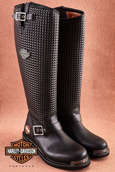 Harley Davidson Rubber Sole Leather Boots