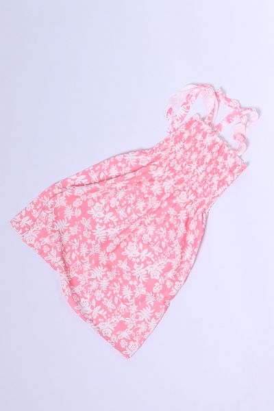 HÇM Flower Patterned Strappy Girl's Dress - B35